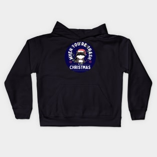 Trash Panda Christmas Kids Hoodie